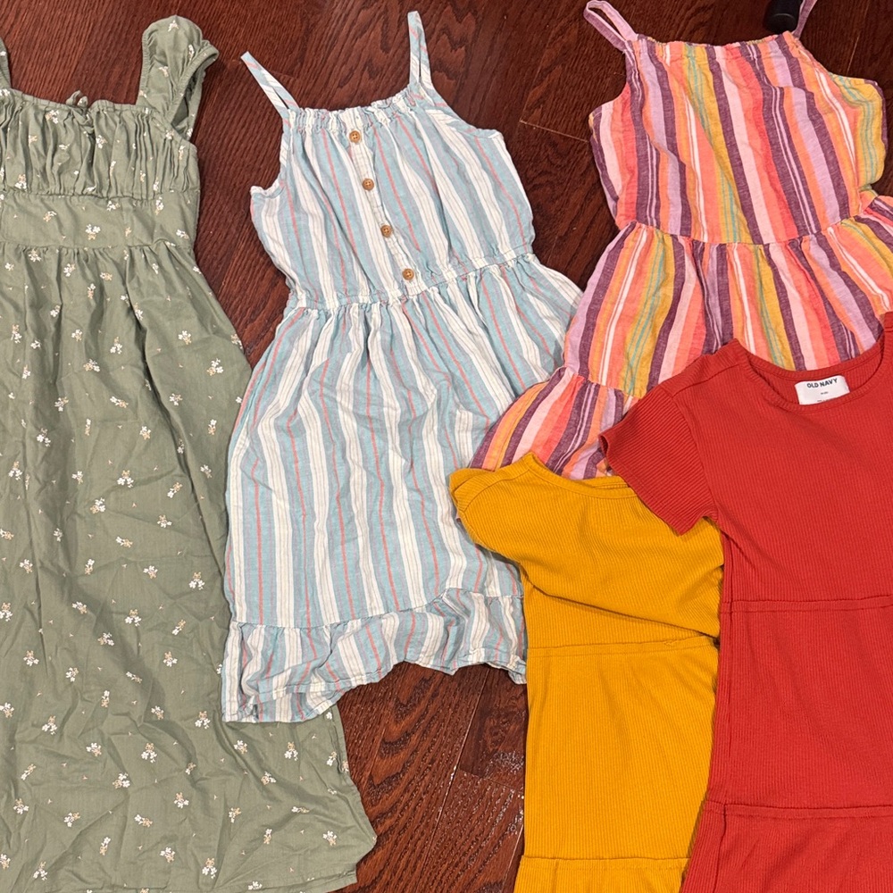 Colorful Striped and Solid Dresses Collection